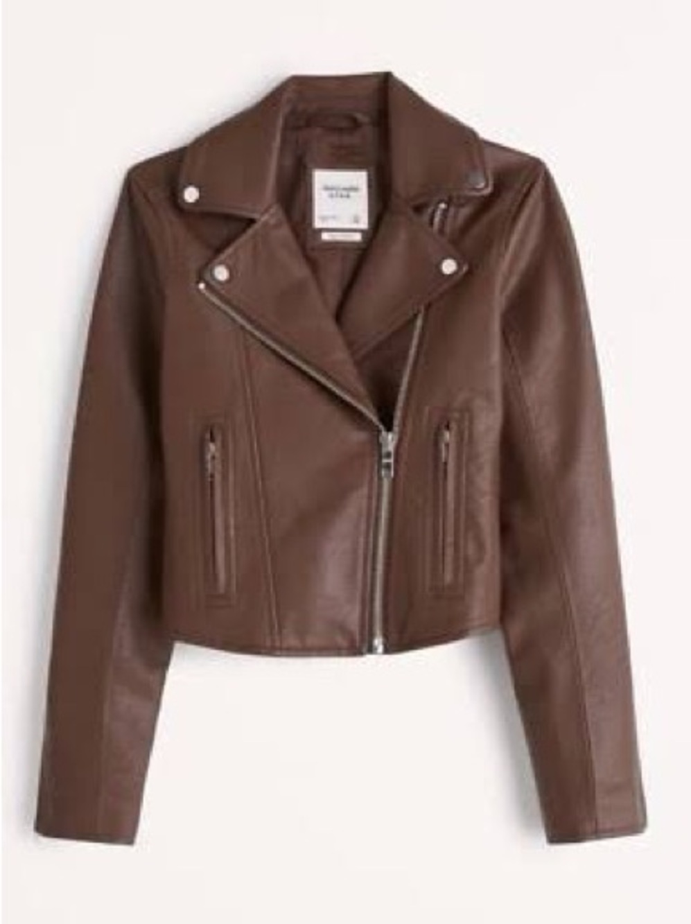 Abercrombie vegan leather jacket